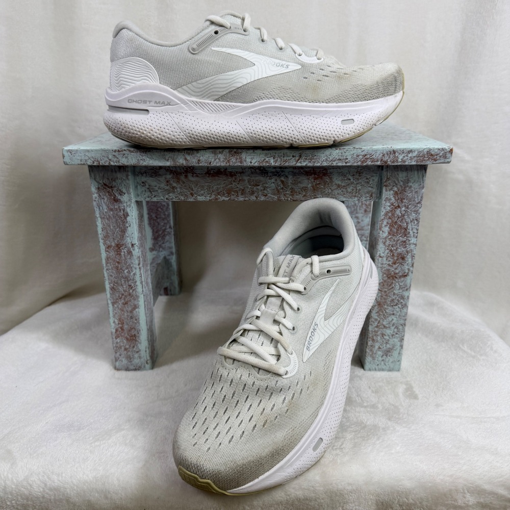 Brooks Ghost Max Running Shoes Women 10 Wide D Cushioned Neutral 1203951D124